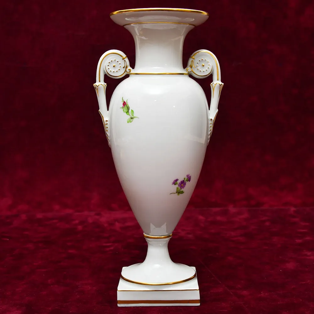 Коллекционная Фарфоровая Ваза «Цветочный Букет», MEISSEN Германия, середина ХХ века.