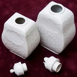 Две Коллекционные Фарфоровые Чайницы,  KPM Berlin, Германия, середина ХХ века.