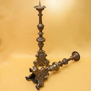  Пара Старинных Напольных Подсвечников - Шандалов, Англия первая половина ХХ век.