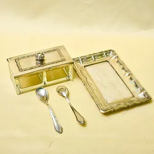 Набор для специй или соусов с двумя отделениями, Wellner Германия 1935 - 1958 годы.