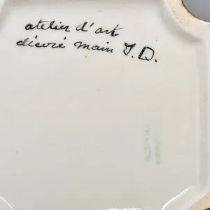 Антикварный Парфюмерный набор - три Флакона и Шкатулка, Limoges Франция, конец XIX - начало ХХ века. 