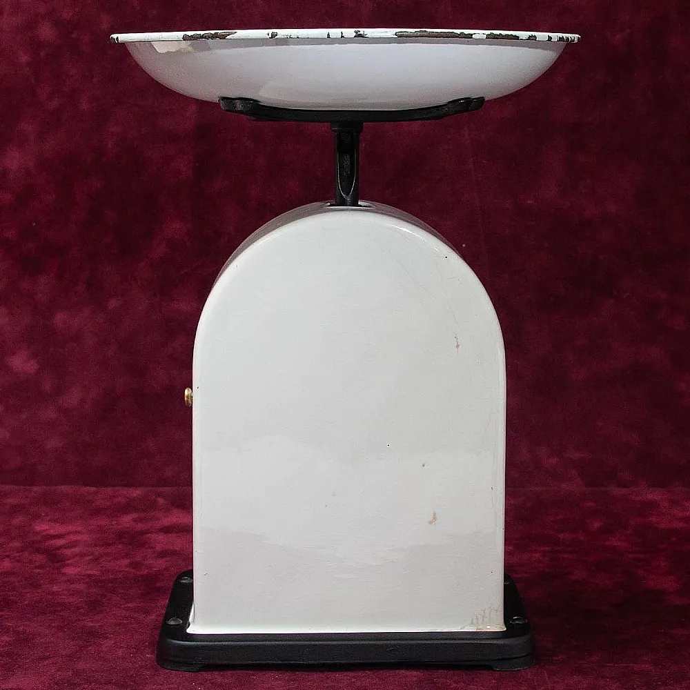 Антикварные Кухонные Весы в Фарфоровом корпусе KRUPS IDEAL, Германия - 1915 год.