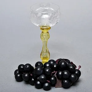 Коллекционный Антикварный Бокал для Вина «MICADO VIGNE», Saint Louis. Франция, начало ХХ века. 