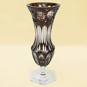 Классическая Ваза Цветного Хрусталя WMF Crystal Cabinet Германия Н-30 см., конец 60-х гг.