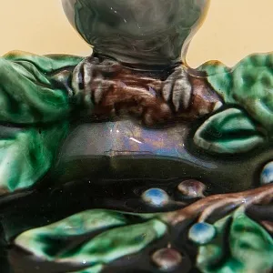 Редкость! Фаянсовая Пепельница - Мелочёвница - Статуэтка «Воробей» СССР ЗиК Конаково - 1959 год. 