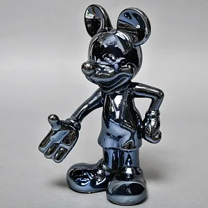 Дизайнерская фарфоровая статуэтка «Микки Маус. Зеркальный графит» от Disney Showcase Collection / Enesco, США - 2010 год.