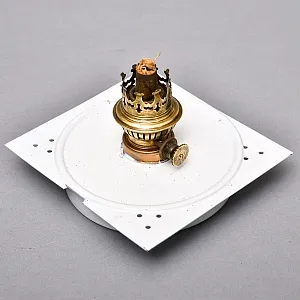 Большой Антикварный Железнодорожный Керосиновый Сигнальный Фонарь, Франция начало ХХ века.