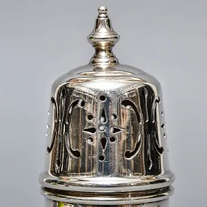 Металлическая Баночка - Емкость для сахарной пудры, Sheffield, Англия середина ХХ века. 