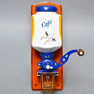 Редкая! Фарфоровая Настенная Ручная Механическая Кофемолка Hard Trep, Голландия.