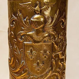 Латунная «Зонтичница» - «Старинная Геральдика» - Подставка для зонтов и тростей, Англия.