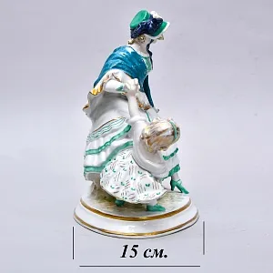 Редкость! Коллекционная Фарфоровая статуэтка «Мама и дети. На прогулке», Karl Ens Германия.