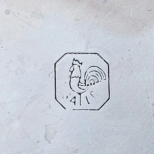 Винтажный Алюминиевый Судок - Кастрюля - Жаровня «Петух в вине» Франция, 50-е годы ХХ века!