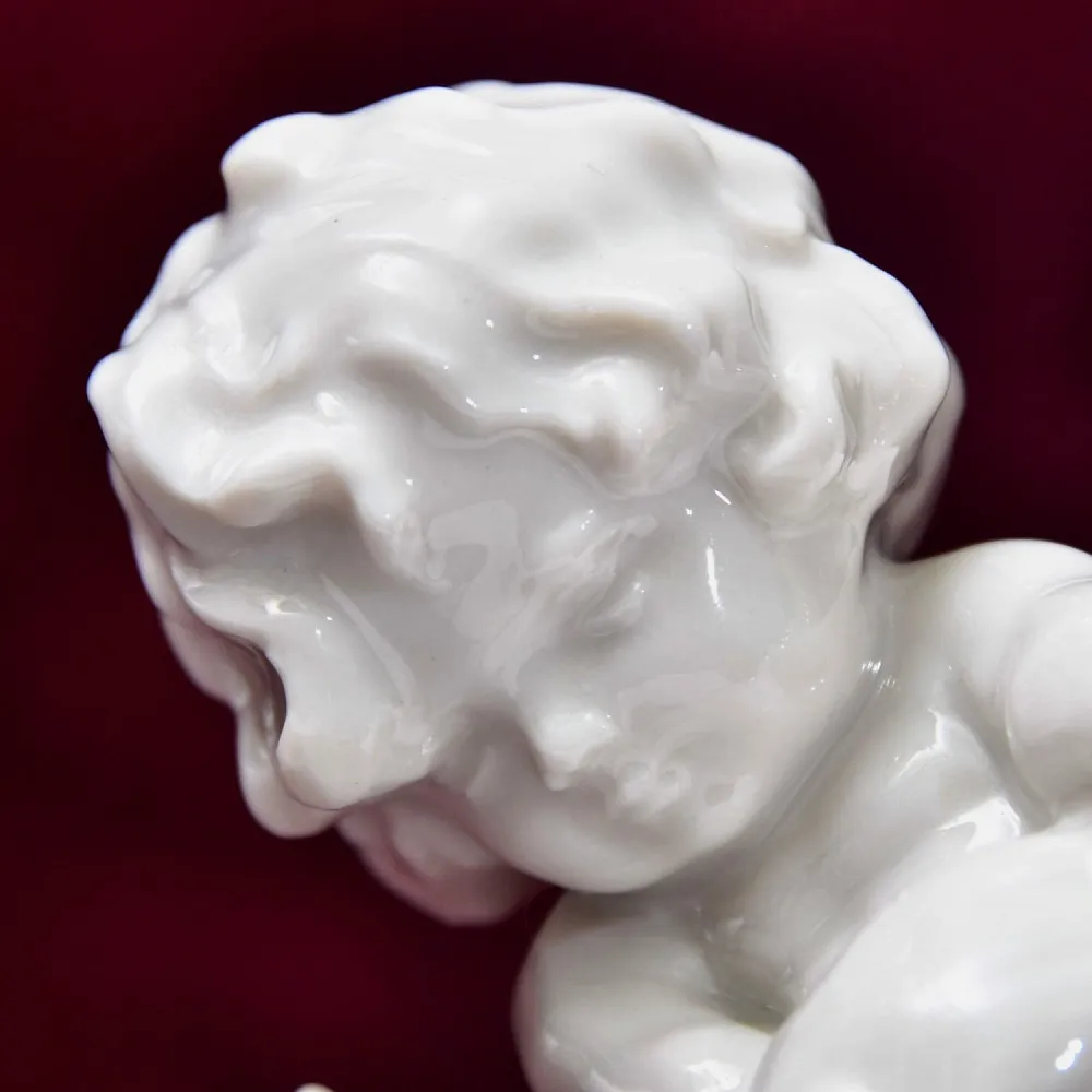 Авторская Фарфоровая Статуэтка «Путти с петухом», Hutschenreuther, Германия - 1955 год.