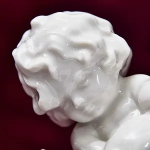 Авторская Фарфоровая Статуэтка «Путти с петухом», Hutschenreuther, Германия - 1955 год.