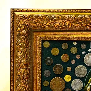 Настенное Коллекционное Панно - Картина «Монеты Российской Импении с XVIII до XX века».