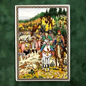 Картина - Панно - Фарфоровая Плакетка «Борис Годунов - На границе», Villeroy&Boch. Германия -1982 год.