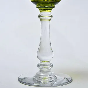 Антикварный Набор Хрустальный Графин и  6 -ть Бокалов для Вина, Val Saint Lambert, Бельгия 30 -е годы ХХ века. 