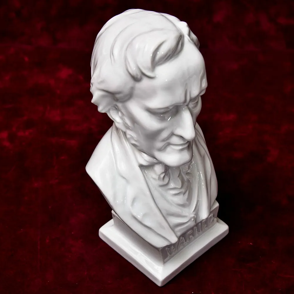 Коллекционный Фарфоровый Бюст - Статуэтка «Композитор Рихард ВАГНЕР - WAGNER» HEREND Венгрия.