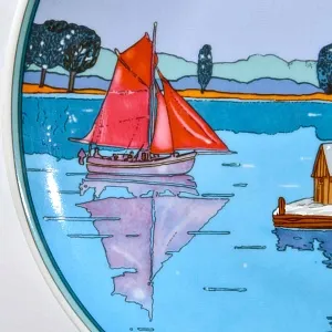 Коллекционная Фарфоровая Тарелка - Блюдо «Зима» Heinrich Villeroy&Boch, Германия, 80-е годы.