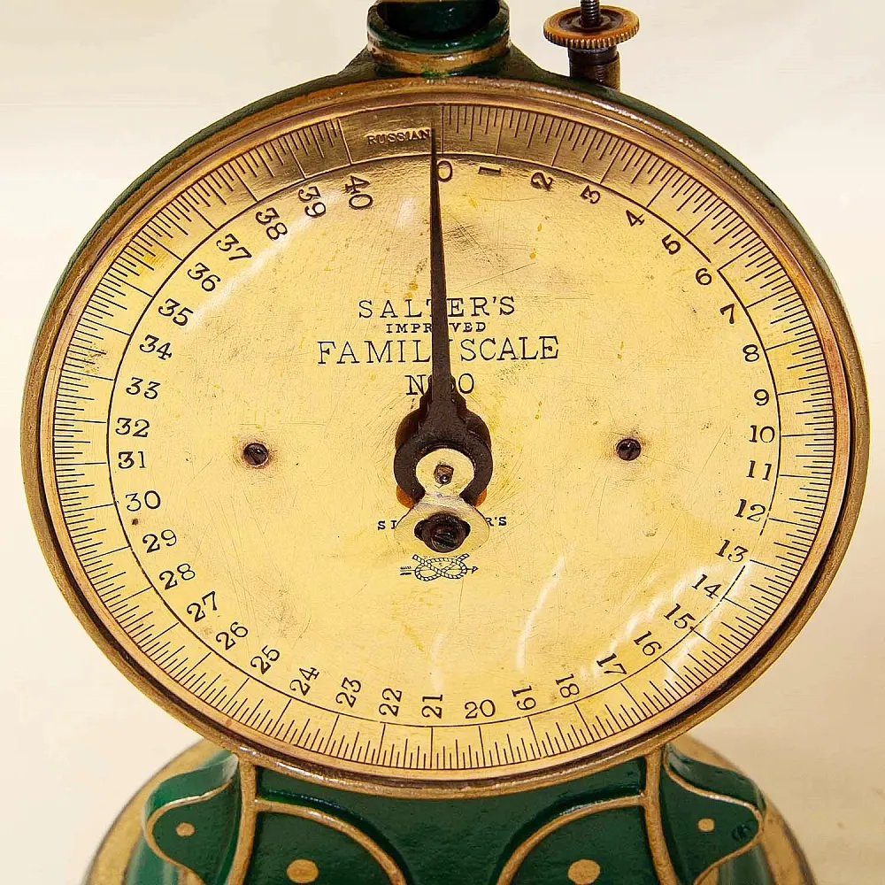 Старинные Кухонные Механические Весы Повышенной точности, SALTER'S Англия конец ХIХ века.