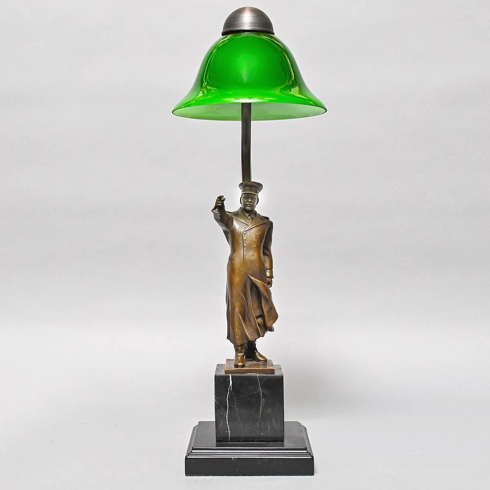 Авторская Настольная Лампа - Статуэтка "СТАЛИН" L'atelier ART & Bronze Франция начало ХХI века.