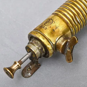 Редкость! Винтажная Латунная Бензиновая Горелка - Поршневая Паяльная Лампа, BARTHEL Германия -50 гг. 