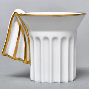  Фарфоровый Кофейный сервиз тет-а-тет «Греческие колонны» 8 предметов, Furstenberg Германия.