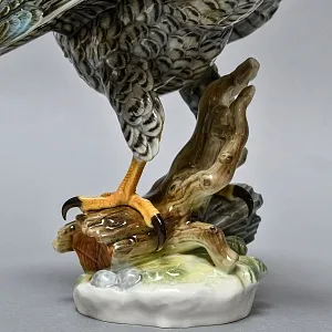 Большая Фарфоровая Статуэтка «Птица - Сокол-Сапсан», Hutschenreuther, Германия -1970 год.