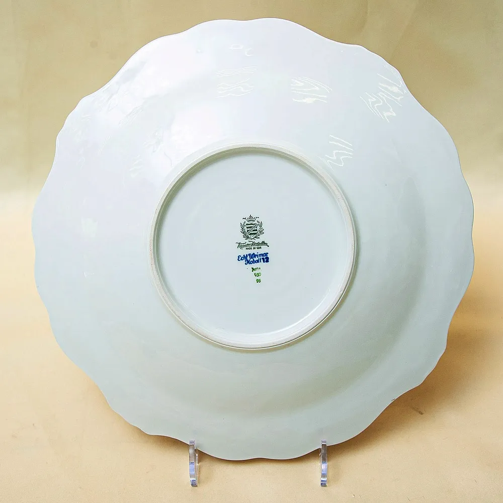 Коллекционное Сервировочное Блюдо - Тарелка «Кленовый лист», Фарфор WEIMAR Германия.