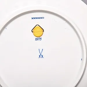 Коллекционная Настенная Тарелка - Блюдо «Рождественский пейзаж»,Фарфор MEISSEN Германия - 1975 год. 