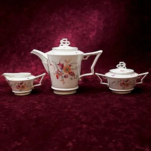 Чайный сервиз «TIRANA» на 4-е персоны Фарфор Розенталь / Rosenthal Германия -1930 год.