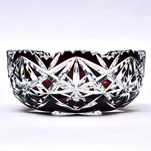 Конфетница - Фруктовница Цветного Хрусталя WMF Crystal Cabinet Германия, конец 60-х гг.