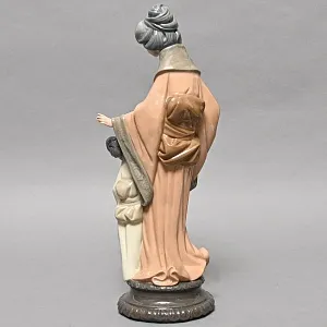 Коллекционная Фарфоровая статуэтка «Японская мама и дочь», Nao by Lladro Испания, 80-е гг. 