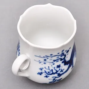 Коллекционная Фарфоровая Кофейная пара «Голубые орхидеи», MEISSEN Германия, середина ХХ века. 