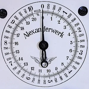 Старинные Антикварные Кухонные Механические Весы на 10кг. Alexanderwerk, Германия -1905 год.