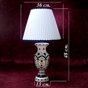 Классическая Настольная Лампа Светильник  в стеклянном корпусе. Германия - 60-70е гг.