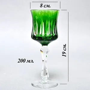 Бокалы для Вина Цветной Хрусталь DOROTHEENHUTTE Германия -70 гг. 