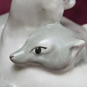 Коллекционная Фарфоровая статуэтка «ДВА ПЕСЦА», Артель Прогресс СССР, 1946 - 1960 годы.