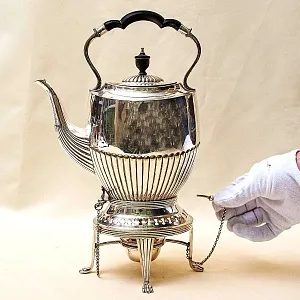 Бульотка - Чайник - Запарник, SHEFFIELD Англия Silverplate, начало ХХ века.