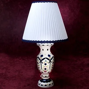 Классическая Настольная Лампа Светильник  в стеклянном корпусе. Германия - 60-70е гг.