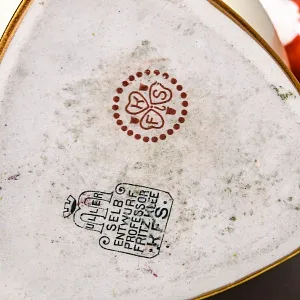 Антикварная Фарфоровая статуэтка «Попугай Жако на шаре», Германия - начало ХХ века.