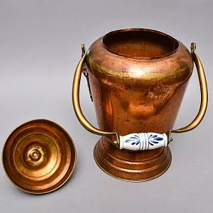 Редкость!!! Старинное Большое Медное Ведро для Угля - Зольник. Англия начало ХХ века.