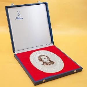 Фарфоровое Панно - Плакетка «Франц Петер Шуберт» MEISSEN / МЕЙСЕН, Германия -1978 год.