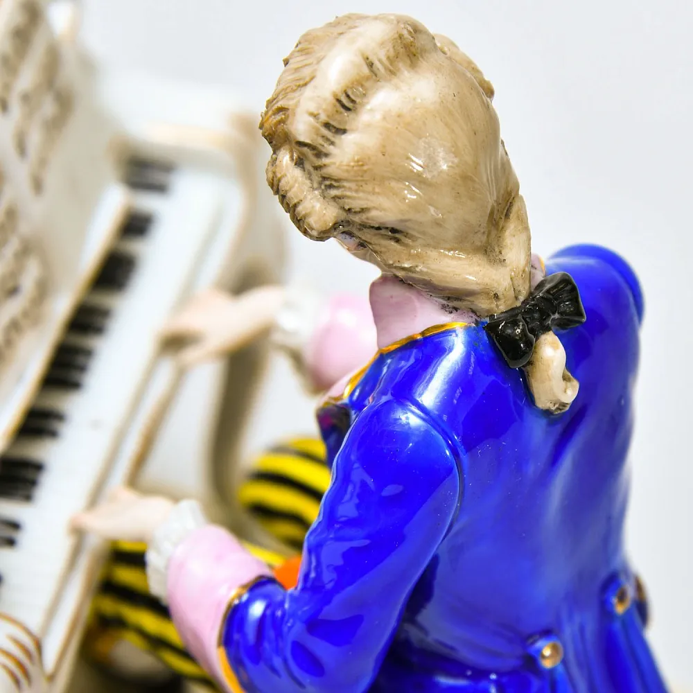 Старинная Фарфоровая Статуэтка «Пианист - Моцарт», Scheibe - Alsbach Германия.