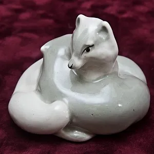 Коллекционная Фарфоровая статуэтка «ДВА ПЕСЦА», Артель Прогресс СССР, 1946 - 1960 годы.