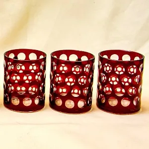 Набор для Виски Графин и Стаканы «Таüsend Aügen» Цветной Хрусталь, WMF Crystal Cabinet Германия.