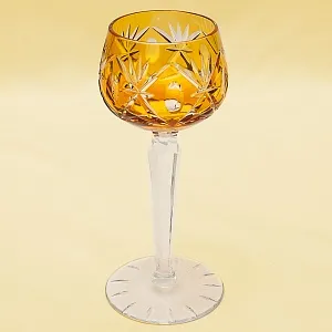 Хрустальный Бокал для вина серия «Der Bernstein», Lauzrits, Германия, 60гг.