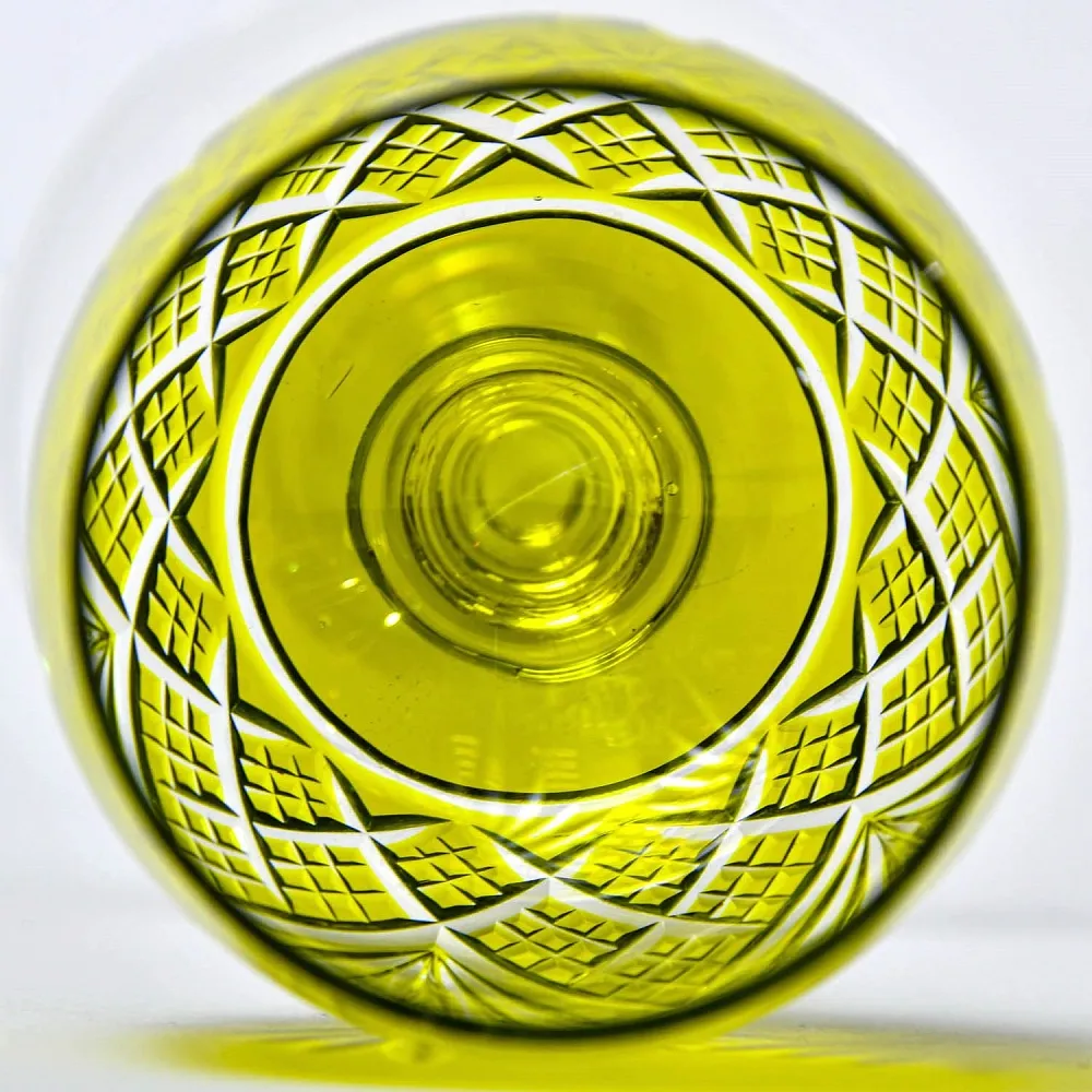 Антикварный Набор Хрустальный Графин и  6 -ть Бокалов для Вина, Val Saint Lambert, Бельгия 30 -е годы ХХ века. 