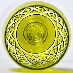 Антикварный Набор Хрустальный Графин и  6 -ть Бокалов для Вина, Val Saint Lambert, Бельгия 30 -е годы ХХ века. 