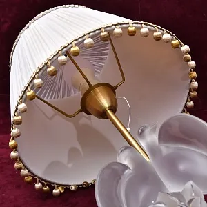 Электрическая Настольная Лампа - Светильник «ARIANE»,  Хрусталь Laligue Франция.